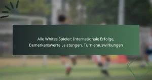 Alle Whites Spieler: Internationale Erfolge, Bemerkenswerte Leistungen, Turnierauswirkungen